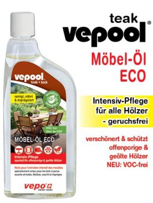 VEPOOL teck huile pour meubles éco fl 300 ml