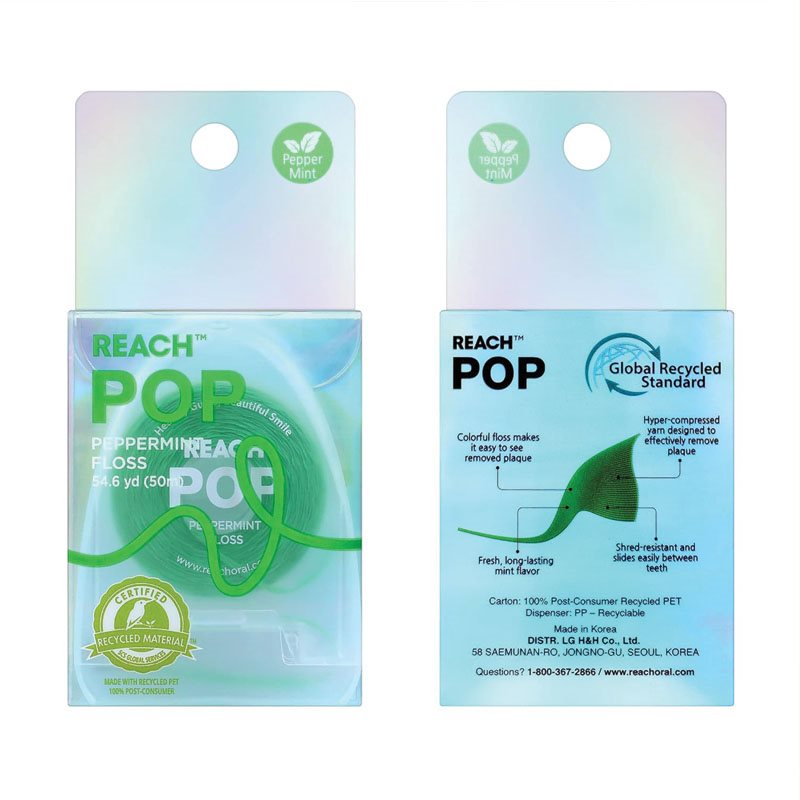 REACH pop floss peppermint ciré dist
