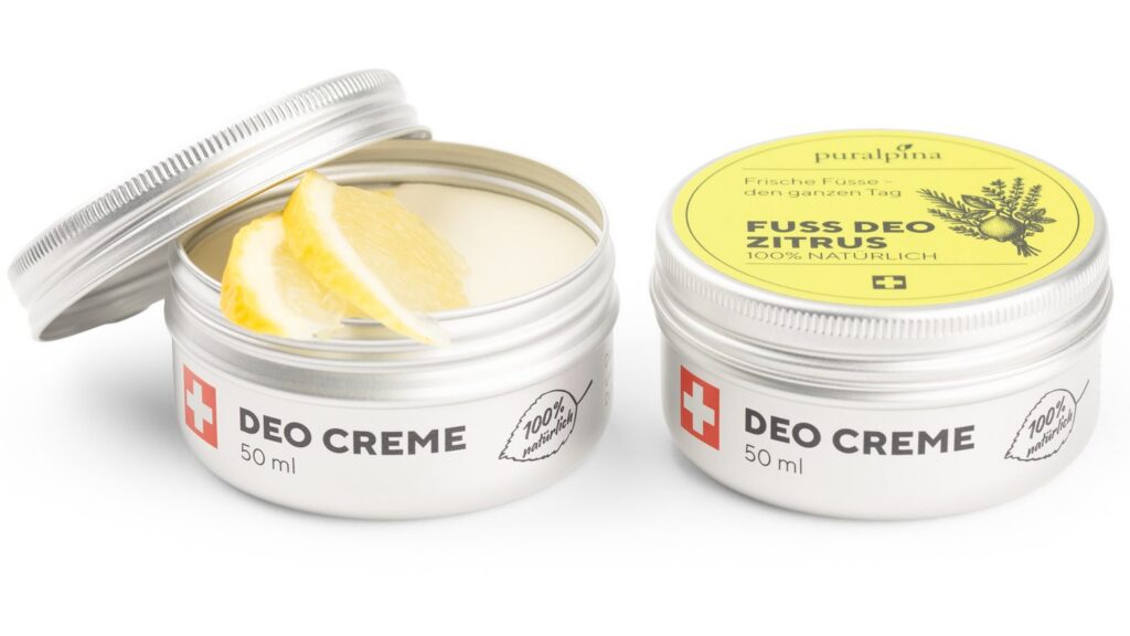 PURALPINA déodorant crème pieds citrus bte 50 ml
