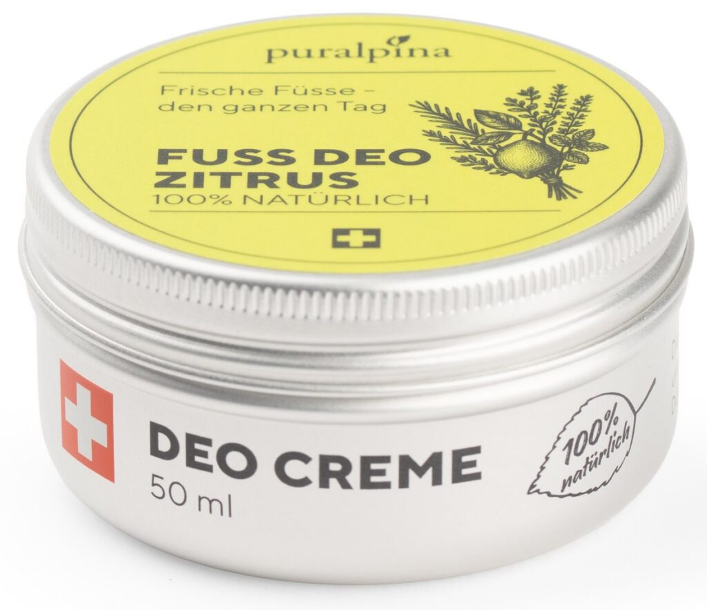 PURALPINA déodorant crème pieds citrus bte 50 ml