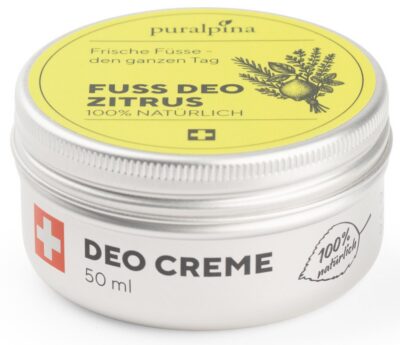 PURALPINA déodorant crème pieds citrus bte 50 ml