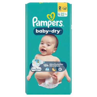 PAMPERS Baby Dry Gr2 4-8kg Mini pa écon 58 pce