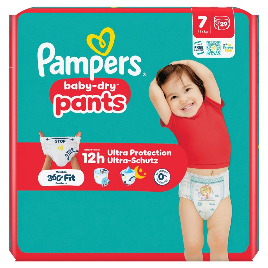 PAMPERS Baby Dry Pan Gr7 15+kg Ex L pa éc 29 pce