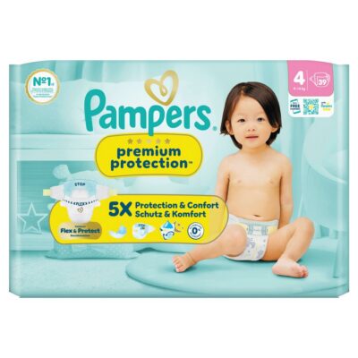PAMPERS Prem Prot NB Gr4 9-14kg Maxi pa éc 39 pce