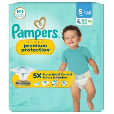 PAMPERS Prem Prot NB Gr5 11-16kg Juni pa éc 34 pce