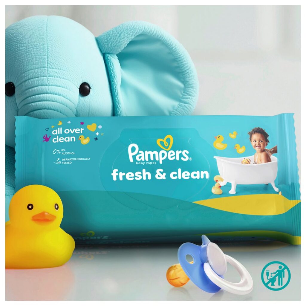 PAMPERS lingettes humides Fresh Clean 80 pce