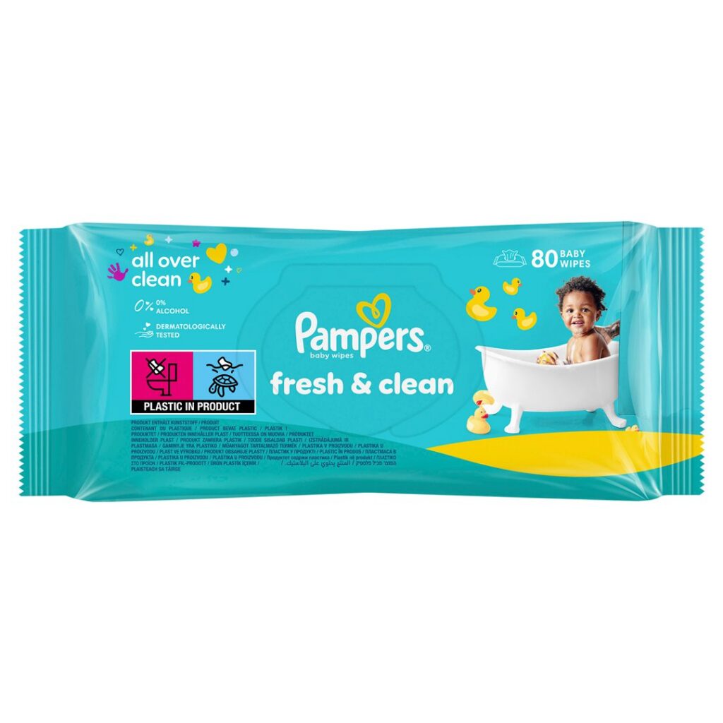 PAMPERS lingettes humides Fresh Clean 80 pce
