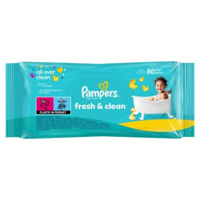PAMPERS lingettes humides Fresh Clean 80 pce