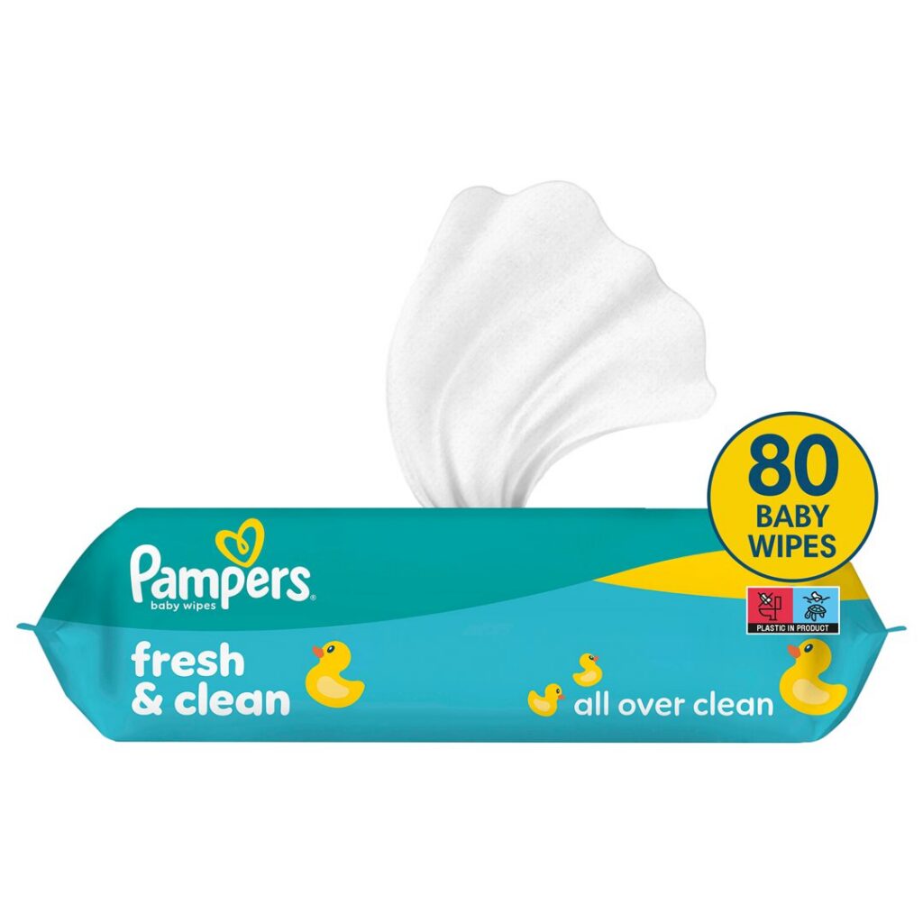 PAMPERS lingettes humides Fresh Clean 80 pce