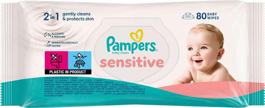 PAMPERS lingettes humides Sensitive 80 pce