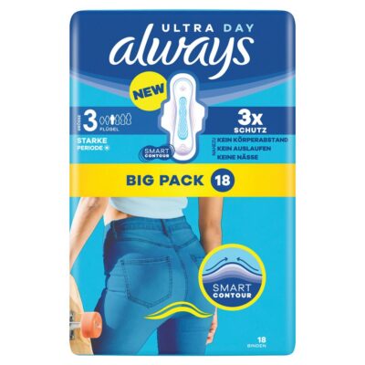ALWAYS Ultra serv hyg Gr3 Long Pl aile BigP 18 pce