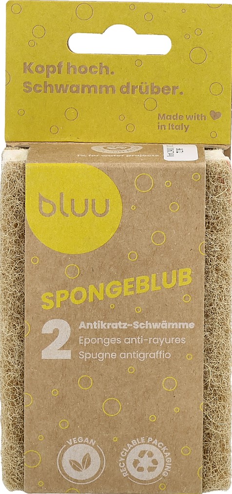 BLUU Spongeblub éponge anti-rayures 2 pce