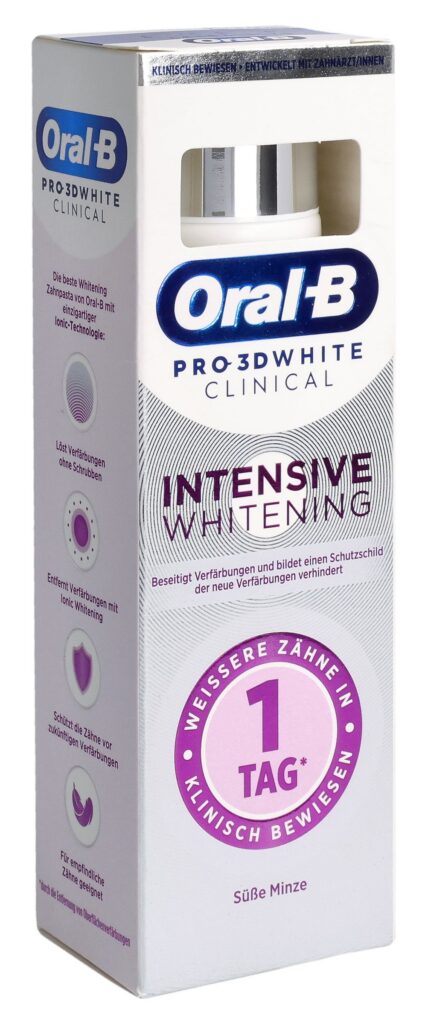 ORAL-B dentifrice whitening menthe tb 75 ml