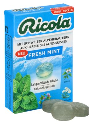RICOLA bonbons fresh mint ss as box 50 g