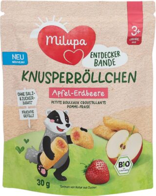 MILUPA bio pet rouleaux croustill pom frai 3+ 30 g