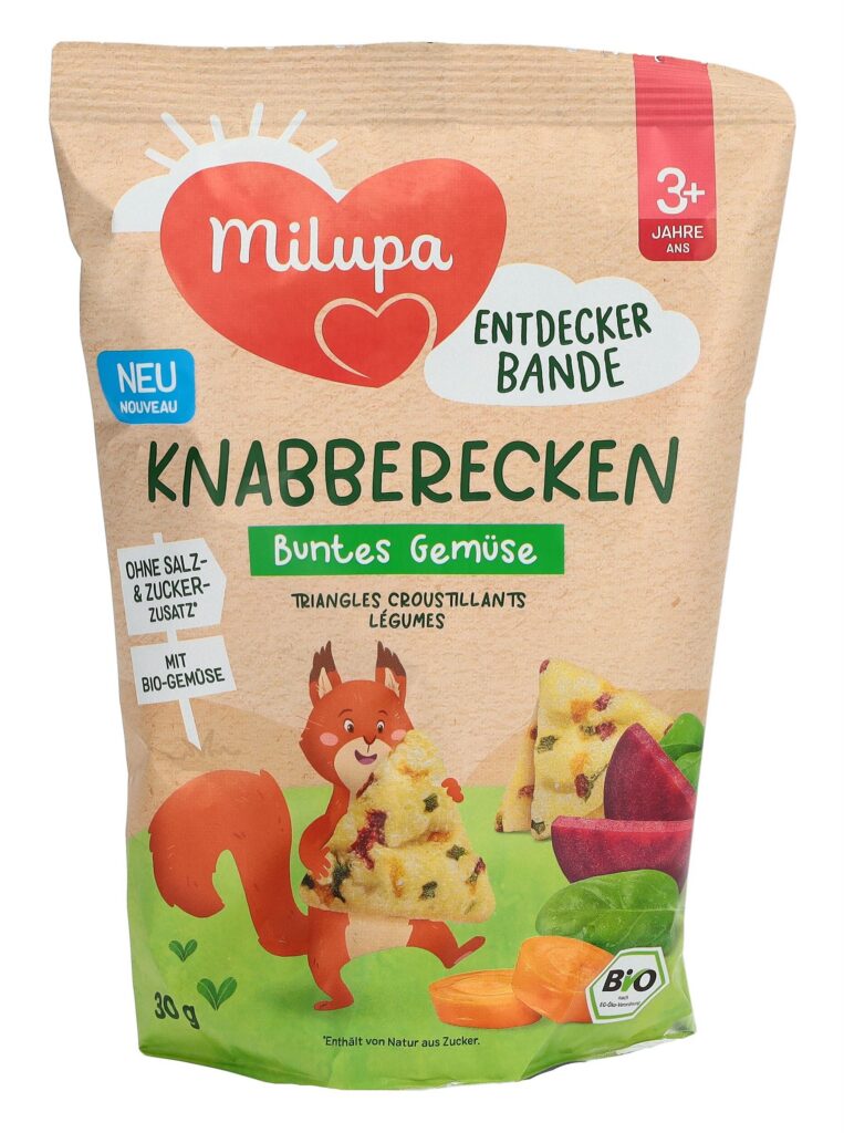 MILUPA bio triangles croustillants légumes 3+ 30 g