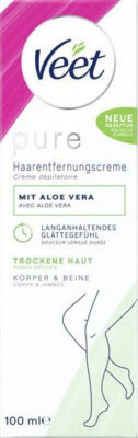 VEET pure crème dépilatoire peaux sèches tb 100 ml