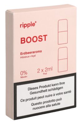 RIPPLE+ Pod BOOST fraise hibis menthe sauva