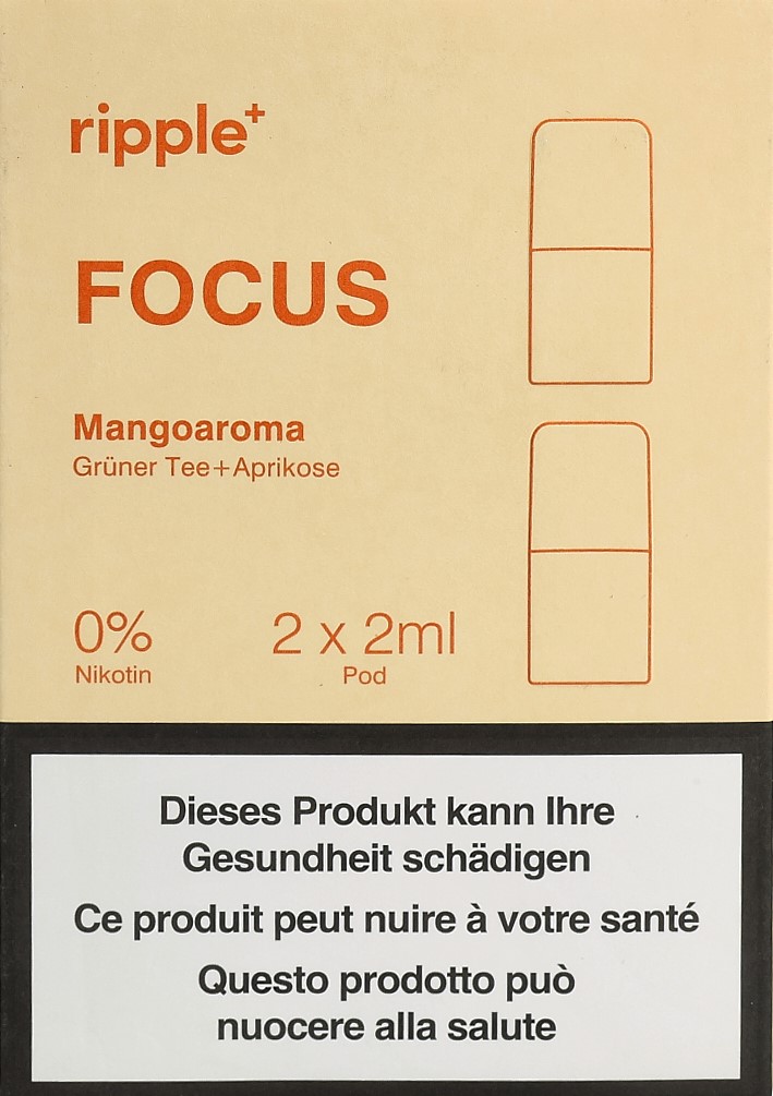 RIPPLE+ Pod FOCUS mangue+thé vert abricot