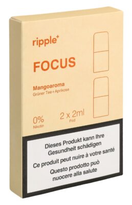 RIPPLE+ Pod FOCUS mangue+thé vert abricot