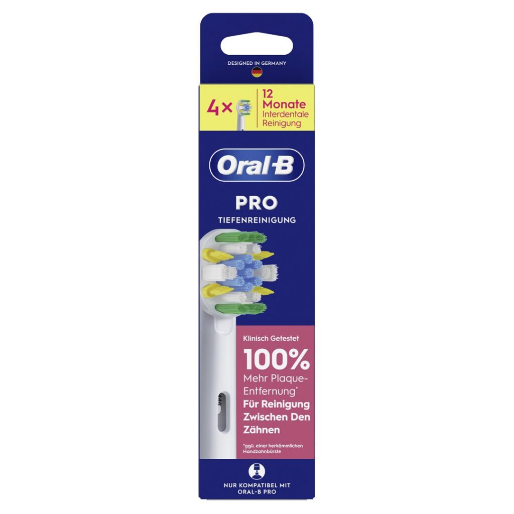 ORAL-B brossette Pro nettoyage profondeur 4 pce