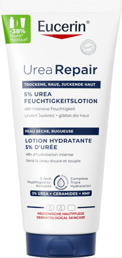 EUCERIN UreaRepair lot hydrat 5 % urée 200 ml