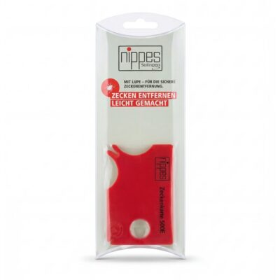 NIPPES Carte à tiques plastique avec loupe
