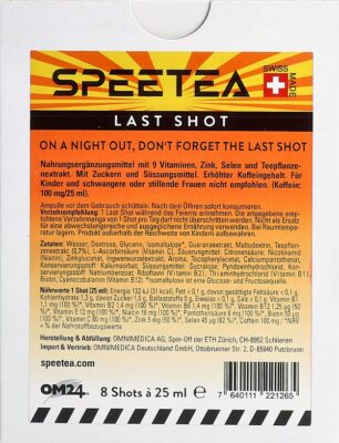 OMNIMEDICA Last Shot SPEETEA 8 fl 25 ml