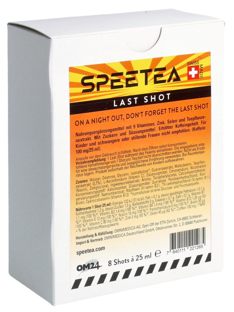 OMNIMEDICA Last Shot SPEETEA 8 fl 25 ml