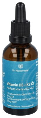 DR. NIEDERMAIER Vitam D3 + K2 huile fl verre 50 ml