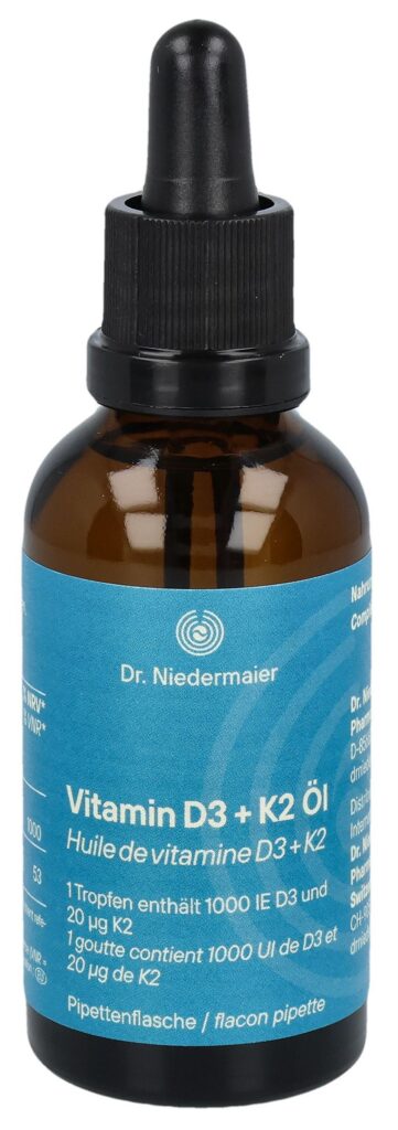 DR. NIEDERMAIER Vitam D3 + K2 huile fl verre 50 ml