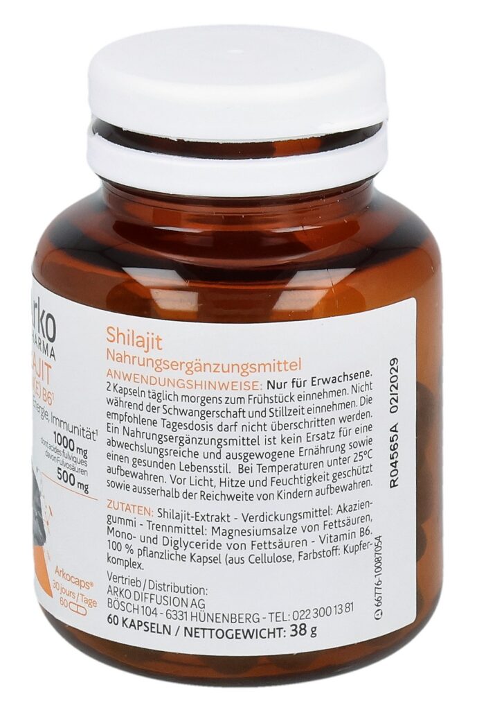 ARKOCAPS shilajit caps bte 60 pce