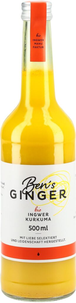 BEN'S GINGER conc gingemb-curcuma bio small 500 ml