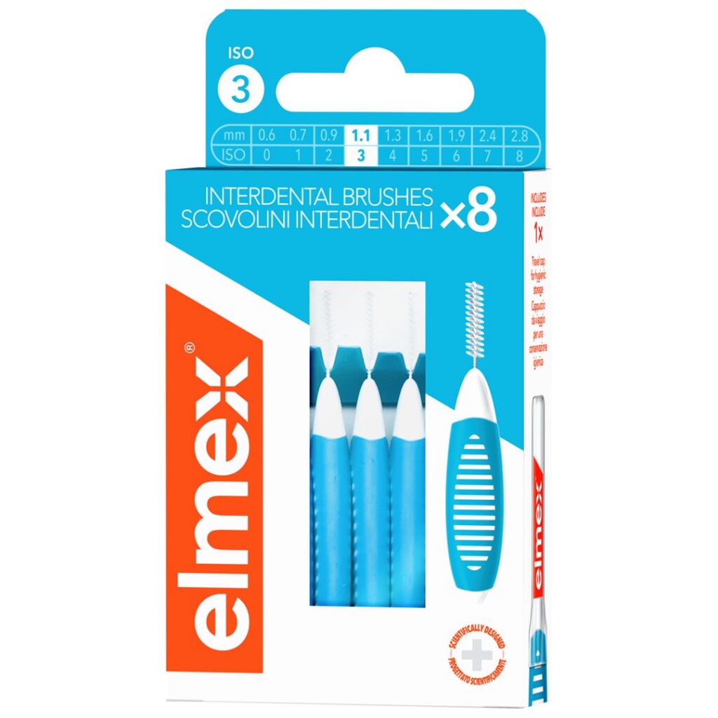 ELMEX brossette interdentaire Gr3 1.1mm bleu 8 pce