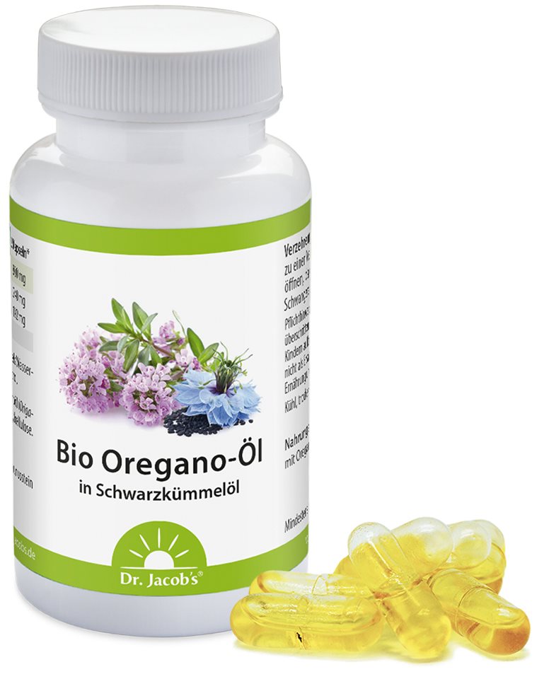 DR. JACOB'S huile d'origan caps bio vegan 60 pce