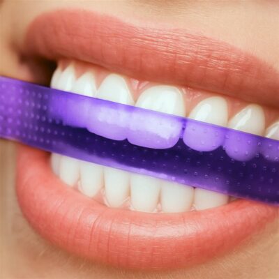 POP purple whitening strips box 7 pce