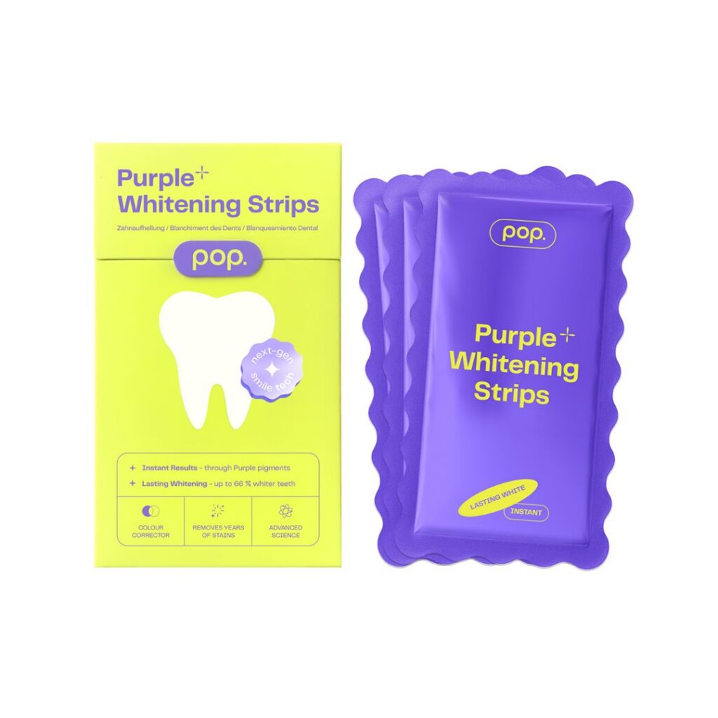 POP purple whitening strips box 7 pce
