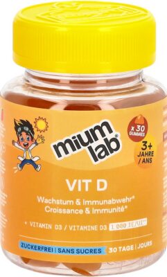 MIUMLAB kids gummies vit D bte 30 pce