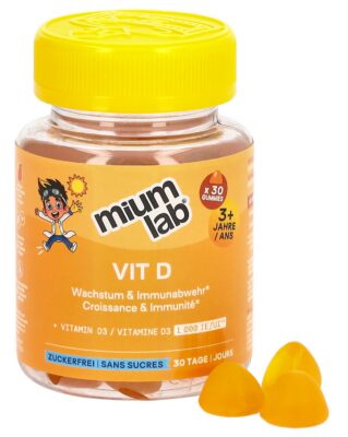 MIUMLAB kids gummies vit D bte 30 pce