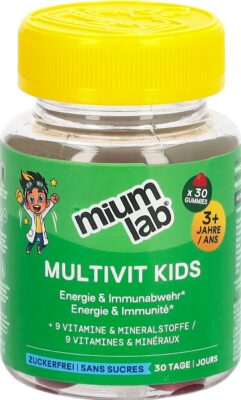MIUMLAB kids gummies multivit bte 30 pce