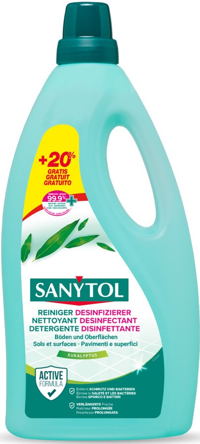 SANYTOL nett désinf sols&surfaces +20% grat 1.2 lt