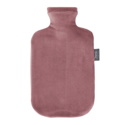 FASHY bouillotte 2l housse polaire vieux rose