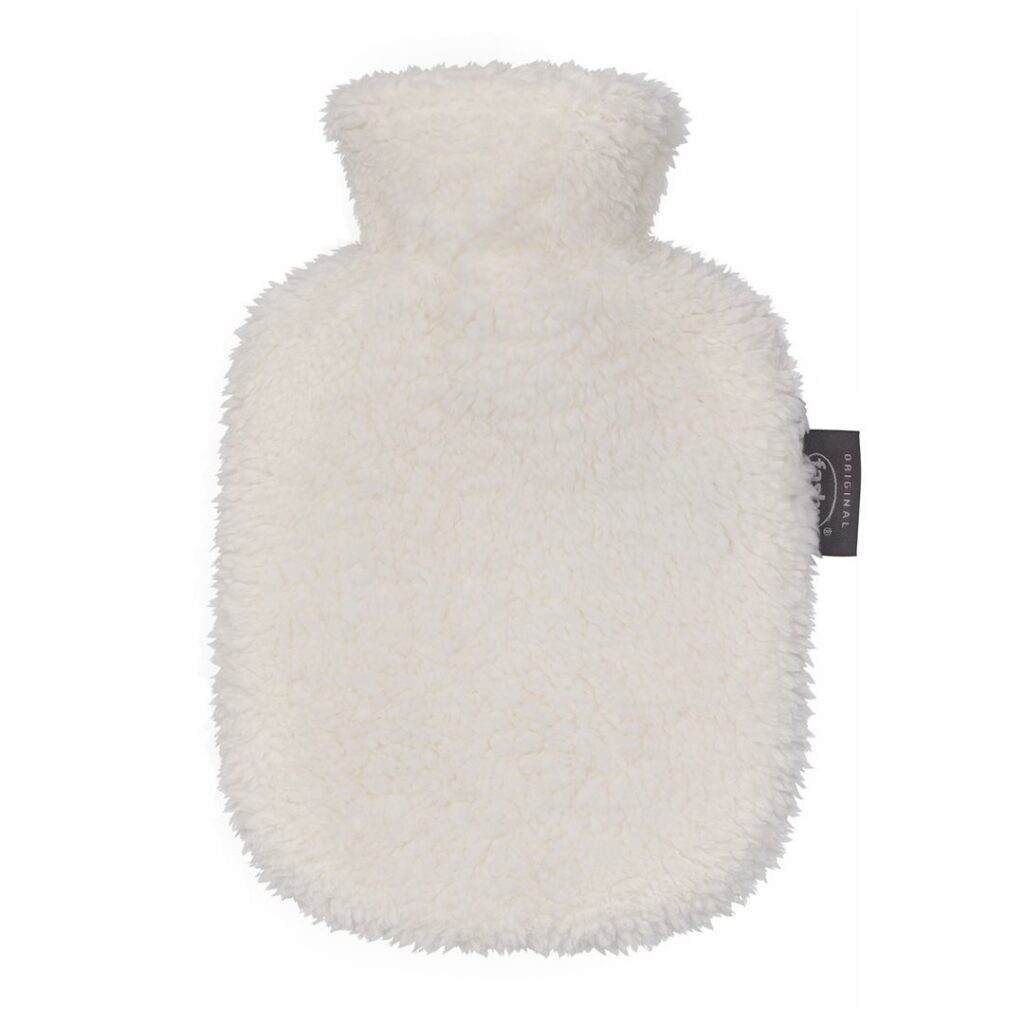 FASHY bouillotte 2l housse polaire crème