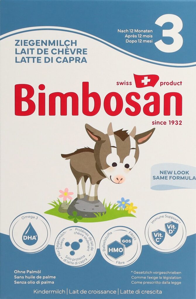 BIMBOSAN lait de chèvre 3 croissan 400 g