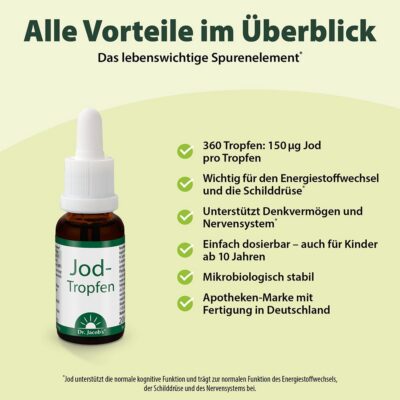 DR. JACOB'S iode gouttes 150 mcg iod po veg 20 ml