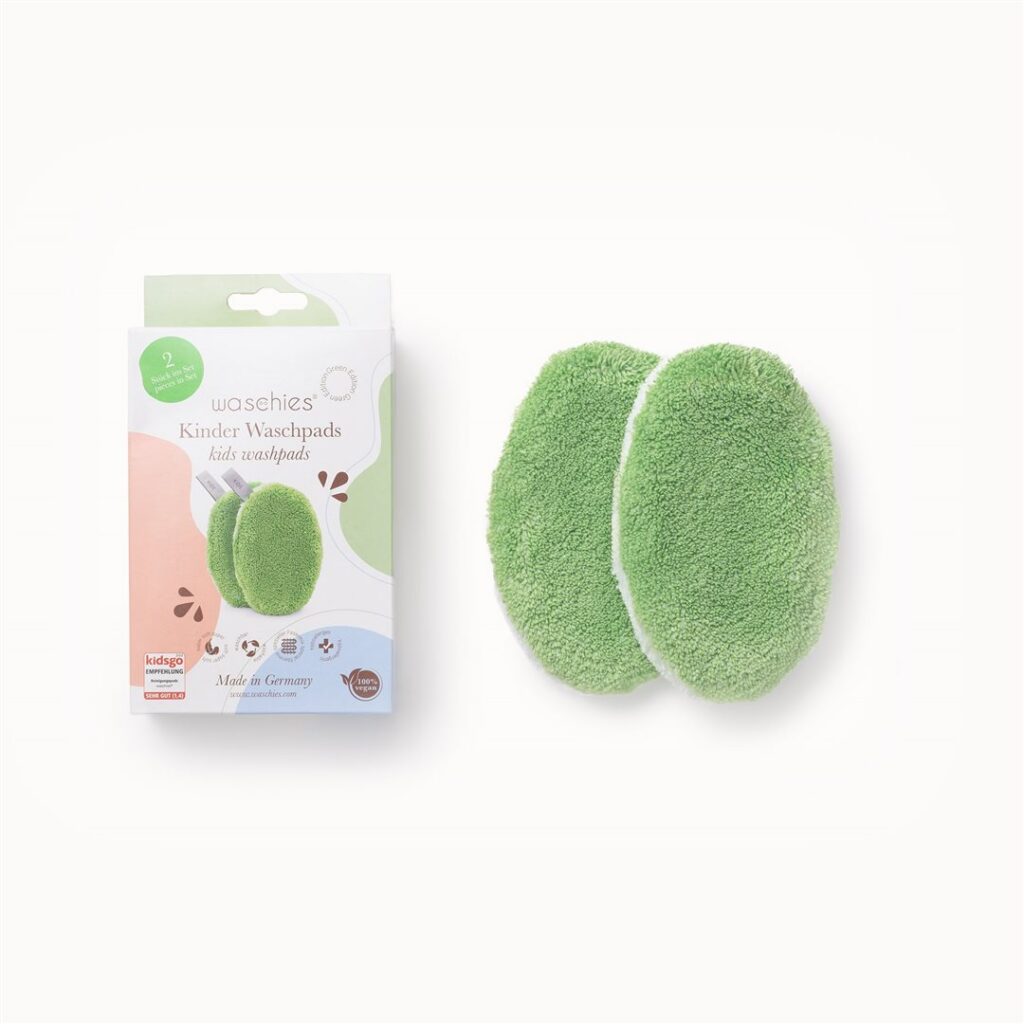WASCHIES disques nettoy bébés enfants vert 2 pce