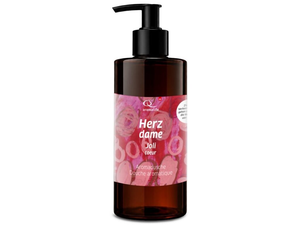 AROMALIFE douche aroma joli coeur rose&géra 300 ml