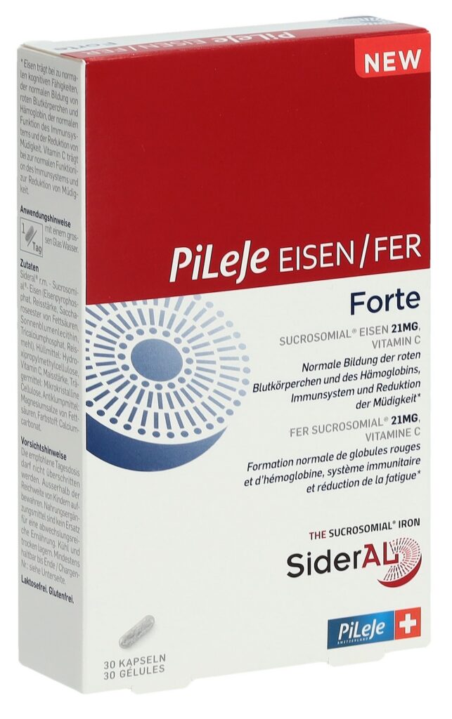 PILEJE eisen/fer forte caps 30 pce