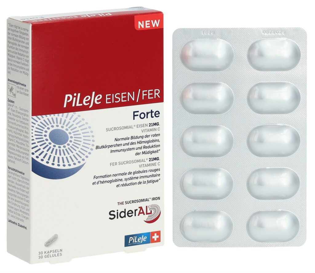 PILEJE eisen/fer forte caps 30 pce