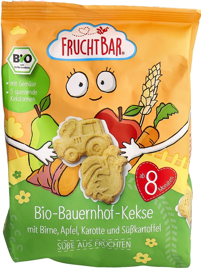 FRUCHTBAR biscuits ferme bio poi pom car pat 100 g